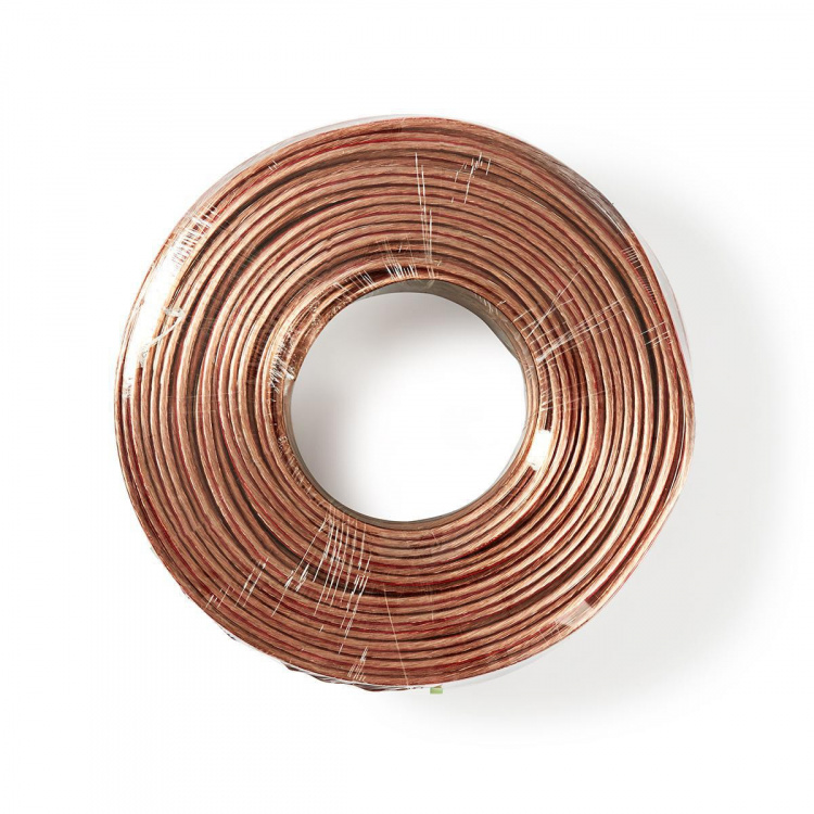 Nedis Kaiutinkaapeli | 2 x 2.50 mm² | CCA | 100.0 m | Pyöreä | PVC | Läpikuultava | Kääre Nedis Kaiutinkaapeli | 2 x 2.50 mm² | CCA | 100.0 m | Pyöreä | PVC | Läpikuultava | Kääre