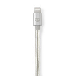 Nedis Lightning Sovitin | Apple Lightning 8-Pin | 3.5 mm uros | Kullattu | 1.00 m | Pyöreä | Nailon | Laatikko kannella ja ikkunalla Nedis Lightning Sovitin | Apple Lightning 8-Pin | 3.5 mm uros | Kullattu | 1.00 m | Pyöreä | Nailon | Laatikko kannella ja ikkunalla