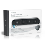 Nedis Kaiuttimen ohjausrasia | 4-Porttinen port(s) | Terminaaliruuvi | Kaiuttimen Impedanssi: 4-16 Ohm | Maksimikuorma per kanava: 200 W | Alumiini | Musta