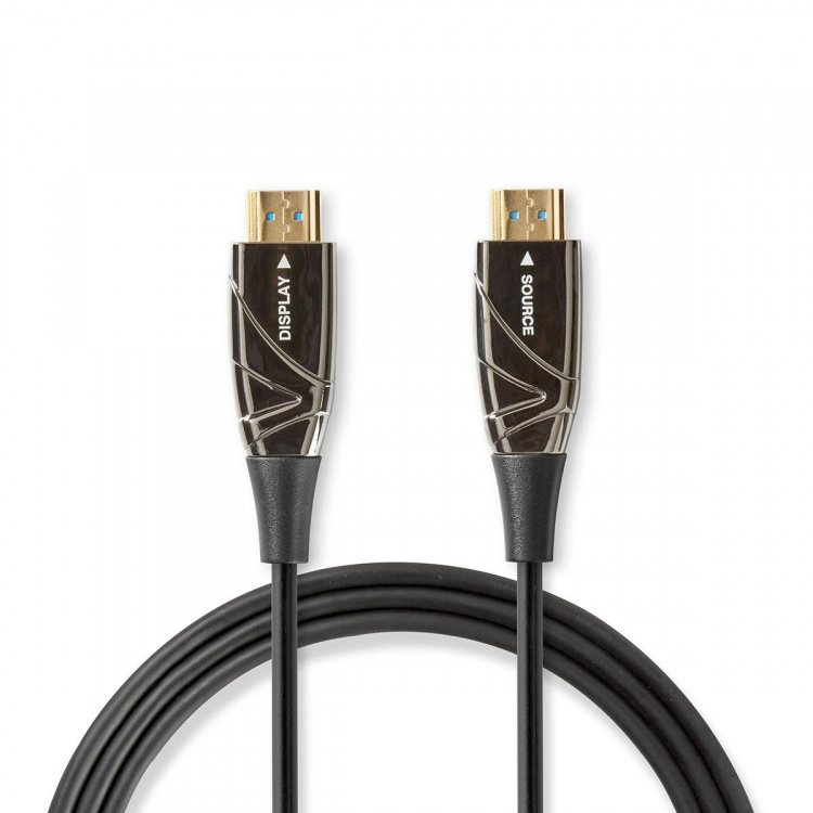Nedis Aktiivinen Optinen High Speed HDMI-kaapeli, jossa Ethernet | HDMI™ liitin | HDMI™ liitin | 4K@60Hz | 18 Gbps | 10.0 m | Pyöreä | PVC | Musta | Pakkaus Nedis Aktiivinen Optinen High Speed HDMI-kaapeli, jossa Ethernet | HDMI™ liitin | HDMI™ liitin | 4K@60Hz | 18 Gbps | 10.0 m | Pyöreä | PVC | Musta | Pakkaus