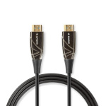 Nedis Aktiivinen Optinen High Speed HDMI-kaapeli, jossa Ethernet | HDMI™ liitin | HDMI™ liitin | 4K@60Hz | 18 Gbps | 100.0 m | Pyöreä | PVC | Musta | Pakkaus