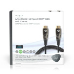 Nedis Aktiivinen Optinen High Speed HDMI-kaapeli, jossa Ethernet | HDMI™ liitin | HDMI™ liitin | 4K@60Hz | 18 Gbps | 15.0 m | Pyöreä | PVC | Musta | Pakkaus Nedis Aktiivinen Optinen High Speed HDMI-kaapeli, jossa Ethernet | HDMI™ liitin | HDMI™ liitin | 4K@60Hz | 18 Gbps | 15.0 m | Pyöreä | PVC | Musta | Pakkaus