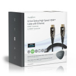 Nedis Aktiivinen Optinen High Speed HDMI-kaapeli, jossa Ethernet | HDMI™ liitin | HDMI™ liitin | 4K@60Hz | 18 Gbps | 30.0 m | Pyöreä | PVC | Musta | Pakkaus Nedis Aktiivinen Optinen High Speed HDMI-kaapeli, jossa Ethernet | HDMI™ liitin | HDMI™ liitin | 4K@60Hz | 18 Gbps | 30.0 m | Pyöreä | PVC | Musta | Pakkaus