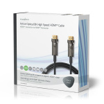 Nedis Aktiivinen Optinen Ultra High Speed HDMI-Kaapeli jossa Ethernet | HDMI™ liitin | HDMI™ liitin | 8K@60Hz | 48 Gbps | 20.0 m | Pyöreä | PVC | Musta | Pakkaus Nedis Aktiivinen Optinen Ultra High Speed HDMI-Kaapeli jossa Ethernet | HDMI™ liitin | HDMI™ liitin | 8K@60Hz | 48 Gbps | 20.0 m | Pyöreä | PVC | Musta | Pakkaus