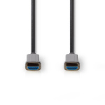 Nedis Aktiivinen Optinen Ultra High Speed HDMI-Kaapeli jossa Ethernet | HDMI™ liitin | HDMI™ liitin | 8K@60Hz | 48 Gbps | 30.0 m | Pyöreä | PVC | Musta | Pakkaus