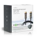 Nedis Aktiivinen Optinen Ultra High Speed HDMI-Kaapeli jossa Ethernet | HDMI™ liitin | HDMI™ liitin | 8K@60Hz | 48 Gbps | 50.0 m | Pyöreä | PVC | Musta | Pakkaus Nedis Aktiivinen Optinen Ultra High Speed HDMI-Kaapeli jossa Ethernet | HDMI™ liitin | HDMI™ liitin | 8K@60Hz | 48 Gbps | 50.0 m | Pyöreä | PVC | Musta | Pakkaus