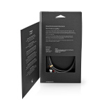 Nedis Stereoäänikaapeli | 3.5 mm uros | 2x RCA uros | Kullattu | 1.00 m | Pyöreä | Gun Metal Harmaa / Harmaa | Laatikko kannella ja ikkunalla Nedis Stereoäänikaapeli | 3.5 mm uros | 2x RCA uros | Kullattu | 1.00 m | Pyöreä | Gun Metal Harmaa / Harmaa | Laatikko kannella ja ikkunalla