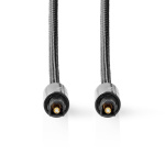 Nedis Optinen Audiokaapeli | TosLink uros | TosLink uros | 2.00 m | Pyöreä | Puuvilla | Gun Metal Harmaa | Laatikko kannella ja ikkunalla Nedis Optinen Audiokaapeli | TosLink uros | TosLink uros | 2.00 m | Pyöreä | Puuvilla | Gun Metal Harmaa | Laatikko kannella ja ikkunalla