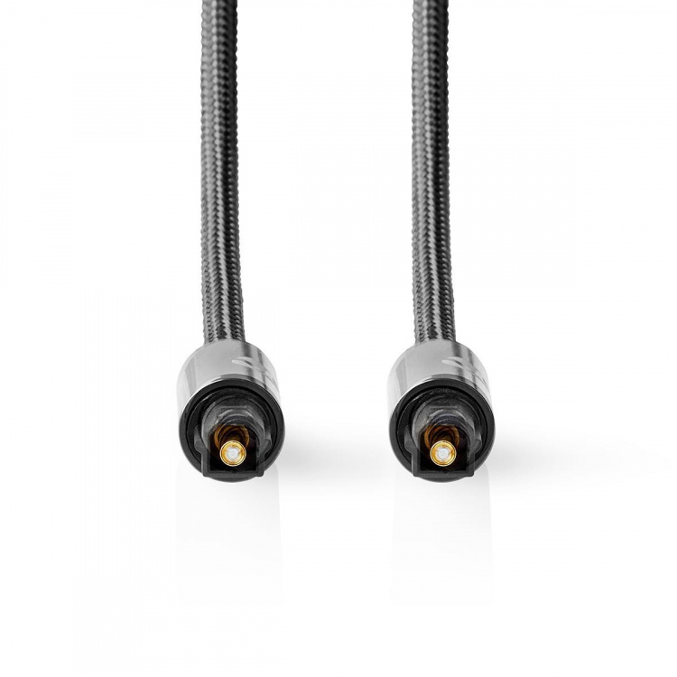 Nedis Optinen Audiokaapeli | TosLink uros | TosLink uros | 2.00 m | Pyöreä | Puuvilla | Gun Metal Harmaa | Laatikko kannella ja ikkunalla Nedis Optinen Audiokaapeli | TosLink uros | TosLink uros | 2.00 m | Pyöreä | Puuvilla | Gun Metal Harmaa | Laatikko kannella ja ikkunalla