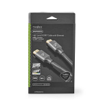 Nedis High Speed HDMI ™ Kaapeli Ethernet | HDMI™ liitin | HDMI™ liitin | 4K@60Hz | ARC | 18 Gbps | 1.00 m | Pyöreä | Puuvilla | Gun Metal Harmaa | Laatikko kannella ja ikkunalla Nedis High Speed HDMI ™ Kaapeli Ethernet | HDMI™ liitin | HDMI™ liitin | 4K@60Hz | ARC | 18 Gbps | 1.00 m | Pyöreä | Puuvilla | Gun Metal Harmaa | Laatikko kannella ja ikkunalla