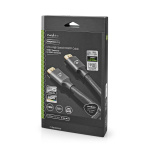 Nedis Ultra High Speed HDMI ™ -kaapeli | HDMI™ liitin | HDMI™ liitin | 8K@60Hz | 48 Gbps | 2.00 m | Pyöreä | 6.3 mm | Gun Metal Harmaa | Laatikko kannella ja ikkunalla Nedis Ultra High Speed HDMI ™ -kaapeli | HDMI™ liitin | HDMI™ liitin | 8K@60Hz | 48 Gbps | 2.00 m | Pyöreä | 6.3 mm | Gun Metal Harmaa | Laatikko kannella ja ikkunalla