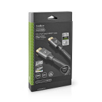 Nedis Ultra High Speed HDMI ™ -kaapeli | HDMI™ liitin | HDMI™ liitin | 8K@60Hz | 48 Gbps | 2.00 m | Pyöreä | 6.3 mm | Gun Metal Harmaa | Laatikko kannella ja ikkunalla Nedis Ultra High Speed HDMI ™ -kaapeli | HDMI™ liitin | HDMI™ liitin | 8K@60Hz | 48 Gbps | 2.00 m | Pyöreä | 6.3 mm | Gun Metal Harmaa | Laatikko kannella ja ikkunalla
