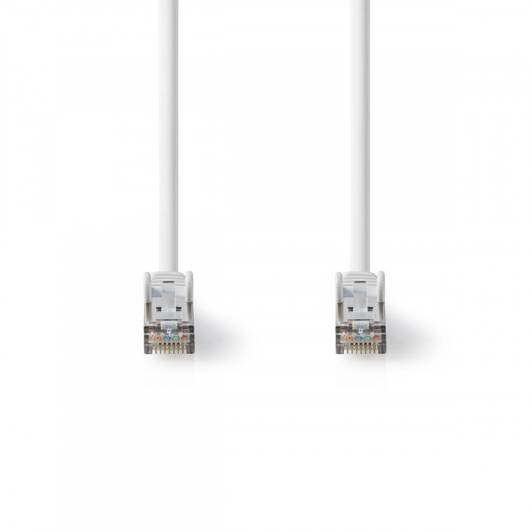 Nedis Cat 8.1 verkkokaapeli | S/FTP | RJ45 uros | RJ45 uros | 0.25 m | Pyöreä | LSZH | Valkoinen | Kirjekuori