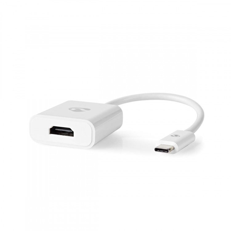 Nedis USB-C™ Sovitin | USB 3.2 Gen 1 | USB-C™ Uros | HDMI™ Ulostulo | 4K@30Hz | 0.20 m | Pyöreä | Niklattu | PVC | Valkoinen | Laatikko Nedis USB-C™ Sovitin | USB 3.2 Gen 1 | USB-C™ Uros | HDMI™ Ulostulo | 4K@30Hz | 0.20 m | Pyöreä | Niklattu | PVC | Valkoinen | Laatikko