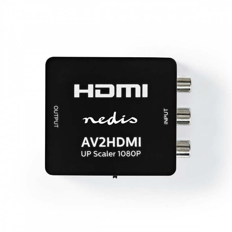 Nedis HDMI ™ Muunnin | 3x RCA Female | 1x HDMI™ Output | Yksisuuntainen | 1080p | 1.65 Gbps | ABS-Muovi | Antrasiitti Nedis HDMI ™ Muunnin | 3x RCA Female | 1x HDMI™ Output | Yksisuuntainen | 1080p | 1.65 Gbps | ABS-Muovi | Antrasiitti