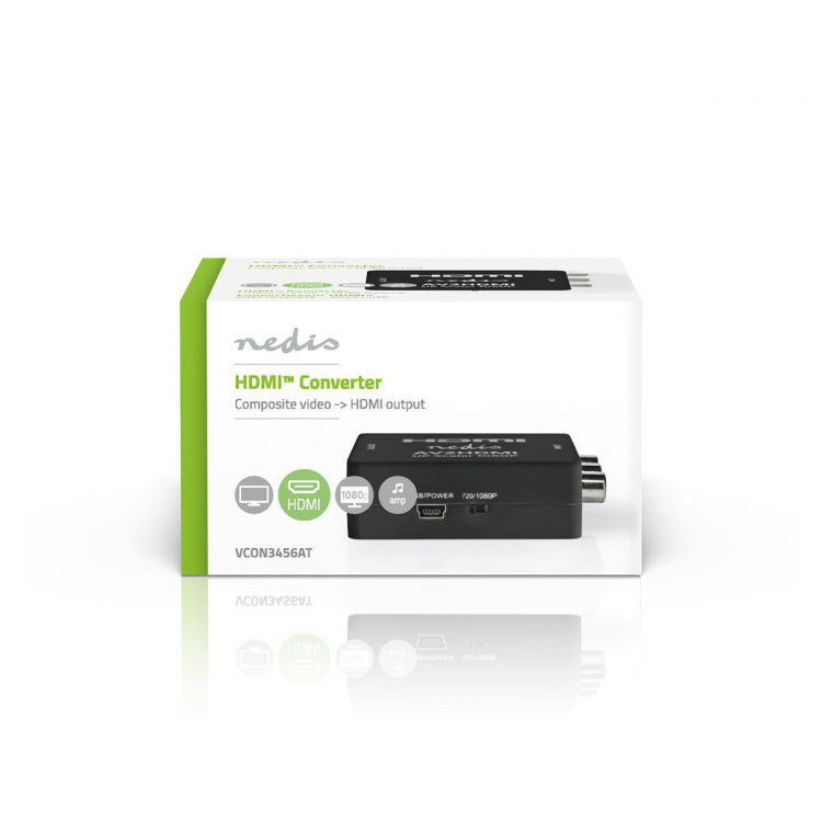 Nedis HDMI ™ Muunnin | 3x RCA Female | 1x HDMI™ Output | Yksisuuntainen | 1080p | 1.65 Gbps | ABS-Muovi | Antrasiitti Nedis HDMI ™ Muunnin | 3x RCA Female | 1x HDMI™ Output | Yksisuuntainen | 1080p | 1.65 Gbps | ABS-Muovi | Antrasiitti