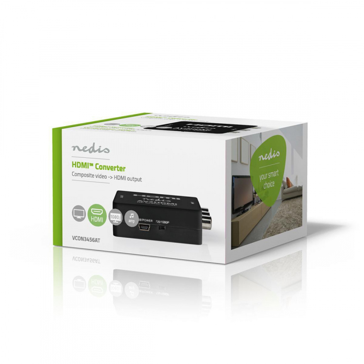 Nedis HDMI ™ Muunnin | 3x RCA Female | 1x HDMI™ Output | Yksisuuntainen | 1080p | 1.65 Gbps | ABS-Muovi | Antrasiitti Nedis HDMI ™ Muunnin | 3x RCA Female | 1x HDMI™ Output | Yksisuuntainen | 1080p | 1.65 Gbps | ABS-Muovi | Antrasiitti