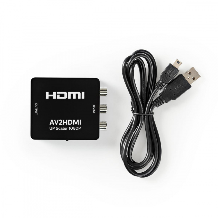 Nedis HDMI ™ Muunnin | 3x RCA Female | 1x HDMI™ Output | Yksisuuntainen | 1080p | 1.65 Gbps | ABS-Muovi | Antrasiitti Nedis HDMI ™ Muunnin | 3x RCA Female | 1x HDMI™ Output | Yksisuuntainen | 1080p | 1.65 Gbps | ABS-Muovi | Antrasiitti