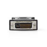 Nedis DVI-sovitin | DVI-I 24+5-Pin Uros | VGA Naaras | Niklattu | Suora | PVC | Musta | Laatikko
