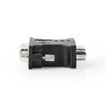 Nedis DVI-sovitin | DVI-I 24+5-Pin Uros | VGA Naaras | Niklattu | Suora | PVC | Musta | Laatikko
