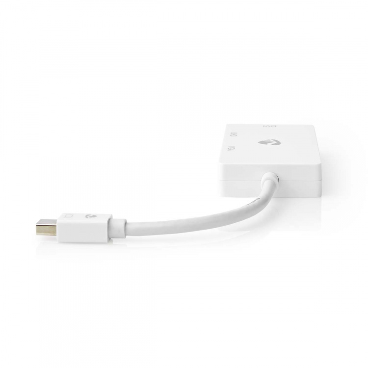 Nedis DisplayPort-sovitin | Mini DisplayPort Uros | DVI-D 24+1-Pin Naaras / HDMI™ Ulostulo / VGA Naaras | 4K@60Hz | Niklattu | Vaihdettava | 0.20 m | Pyöreä | ABS | ABS-Muovi | Valkoinen | Laatikko Nedis DisplayPort-sovitin | Mini DisplayPort Uros | DVI-D 24+1-Pin Naaras / HDMI™ Ulostulo / VGA Naaras | 4K@60Hz | Niklattu | Vaihdettava | 0.20 m | Pyöreä | ABS | ABS-Muovi | Valkoinen | Laatikko