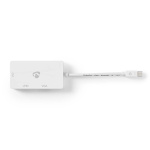 Nedis DisplayPort-sovitin | Mini DisplayPort Uros | DVI-D 24+1-Pin Naaras / HDMI™ Ulostulo / VGA Naaras | 4K@60Hz | Niklattu | Vaihdettava | 0.20 m | Pyöreä | ABS | ABS-Muovi | Valkoinen | Laatikko Nedis DisplayPort-sovitin | Mini DisplayPort Uros | DVI-D 24+1-Pin Naaras / HDMI™ Ulostulo / VGA Naaras | 4K@60Hz | Niklattu | Vaihdettava | 0.20 m | Pyöreä | ABS | ABS-Muovi | Valkoinen | Laatikko