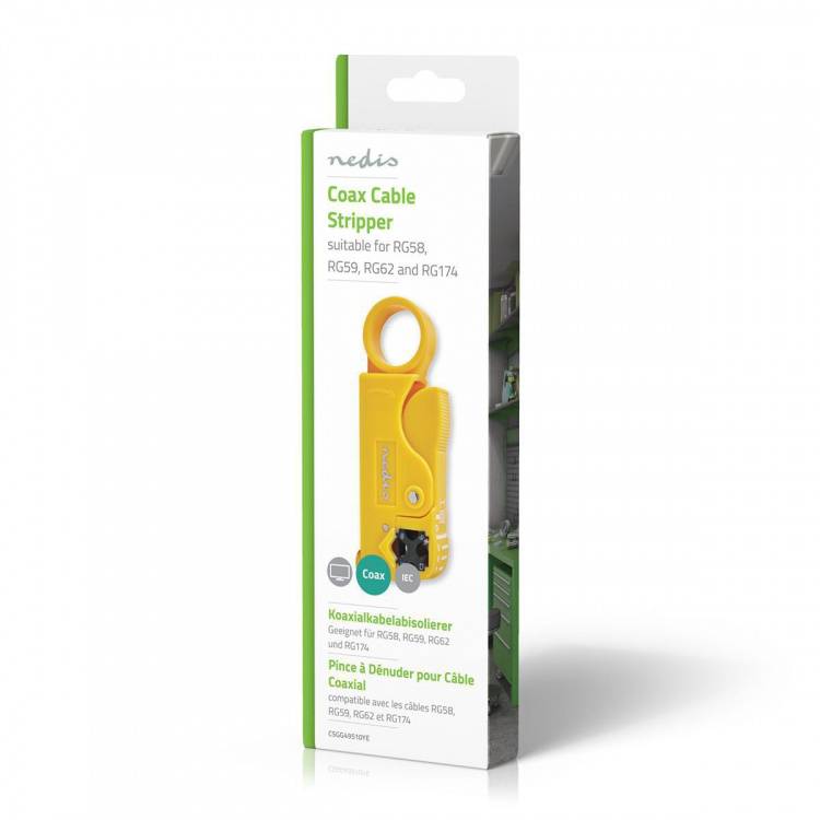 Nedis Kaapelin kuorintapihdit | Kuorintatyökalu | PVC / Teräs | Keltainen / Musta Nedis Kaapelin kuorintapihdit | Kuorintatyökalu | PVC / Teräs | Keltainen / Musta