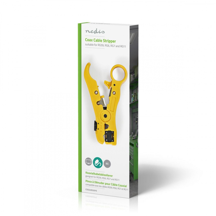 Nedis Kaapelin kuorintapihdit | Kuorintatyökalu | ABS-Muovi / Teräs | Keltainen / Musta