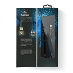 Nedis USB kaapeli | USB 2.0 | USB-C™ Uros | USB-C™ Uros | 480 Mbps | Kullattu | 1.00 m | Pyöreä | Nailon / Punottu | Musta / Sininen | Laatikko kannella ja ikkunalla Nedis USB kaapeli | USB 2.0 | USB-C™ Uros | USB-C™ Uros | 480 Mbps | Kullattu | 1.00 m | Pyöreä | Nailon / Punottu | Musta / Sininen | Laatikko kannella ja ikkunalla