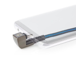 Nedis USB kaapeli | USB 2.0 | USB-C™ Uros | USB-C™ Uros | 480 Mbps | Kullattu | 2.00 m | Pyöreä | Nailon / Punottu | Musta / Sininen | Laatikko kannella ja ikkunalla