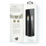 Nedis USB kaapeli | USB 2.0 | USB-C™ Uros | USB-C™ Uros | 100 W | 480 Mbps | Kullattu | 1.00 m | Pyöreä | Nailon / Punottu | Hopea | Laatikko kannella ja ikkunalla Nedis USB kaapeli | USB 2.0 | USB-C™ Uros | USB-C™ Uros | 100 W | 480 Mbps | Kullattu | 1.00 m | Pyöreä | Nailon / Punottu | Hopea | Laatikko kannella ja ikkunalla