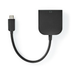 Nedis USB-C™ Sovitin | USB 3.2 Gen 1 | USB-C™ Uros | DVI-D 24+1-Pin Naaras | 1080p | 0.20 m | Pyöreä | Niklattu | PVC | Musta | Kirjekuori