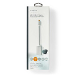 Nedis USB-C™ Sovitin | USB 3.2 Gen 1 | USB-C™ Uros | HDMI™ Ulostulo | 4K@60Hz | Power delivery | 0.20 m | Pyöreä | Kullattu | Nailon / Punottu | Hopea | Laatikko kannella ja ikkunalla