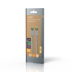 Nedis CAT7 verkkokaapeli | S/FTP | RJ45 uros | RJ45 uros | 1.00 m | Snagless | Pyöreä | LSZH | Harmaa | Laatikko