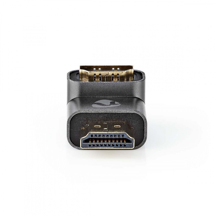 Nedis HDMI™ -sovitin | HDMI™ liitin / HDMI™ uros | HDMI™ Ulostulo | Kullattu | Kulma, 90 ° | Alumiini | Gun Metal Harmaa | 1 kpl | Laatikko kannella ja ikkunalla Nedis HDMI™ -sovitin | HDMI™ liitin / HDMI™ uros | HDMI™ Ulostulo | Kullattu | Kulma, 90 ° | Alumiini | Gun Metal Harmaa | 1 kpl | Laatikko kannella ja ikkunalla
