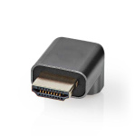 Nedis HDMI™ -sovitin | HDMI™ liitin / HDMI™ uros | HDMI™ Ulostulo | Kullattu | Kulma, 90 ° | Alumiini | Gun Metal Harmaa | 1 kpl | Laatikko kannella ja ikkunalla Nedis HDMI™ -sovitin | HDMI™ liitin / HDMI™ uros | HDMI™ Ulostulo | Kullattu | Kulma, 90 ° | Alumiini | Gun Metal Harmaa | 1 kpl | Laatikko kannella ja ikkunalla