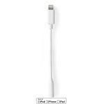 Nedis Lightning Sovitin | Apple Lightning 8-Pin | 3.5 mm naaras | Niklattu | 0.10 m | Pyöreä | PVC | Laatikko Nedis Lightning Sovitin | Apple Lightning 8-Pin | 3.5 mm naaras | Niklattu | 0.10 m | Pyöreä | PVC | Laatikko