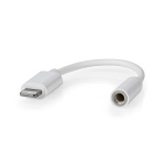 Nedis Lightning Sovitin | Apple Lightning 8-Pin | 3.5 mm naaras | Niklattu | 0.10 m | Pyöreä | PVC | Laatikko Nedis Lightning Sovitin | Apple Lightning 8-Pin | 3.5 mm naaras | Niklattu | 0.10 m | Pyöreä | PVC | Laatikko
