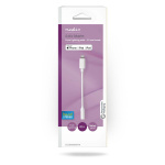 Nedis Lightning Sovitin | Apple Lightning 8-Pin | 3.5 mm naaras | Niklattu | 0.10 m | Pyöreä | PVC | Laatikko Nedis Lightning Sovitin | Apple Lightning 8-Pin | 3.5 mm naaras | Niklattu | 0.10 m | Pyöreä | PVC | Laatikko