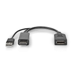 Nedis HDMI™ -sovitin | HDMI™ liitin | DisplayPort uros | Niklattu | Suora | PVC | Musta | 1 kpl | Kirjekuori