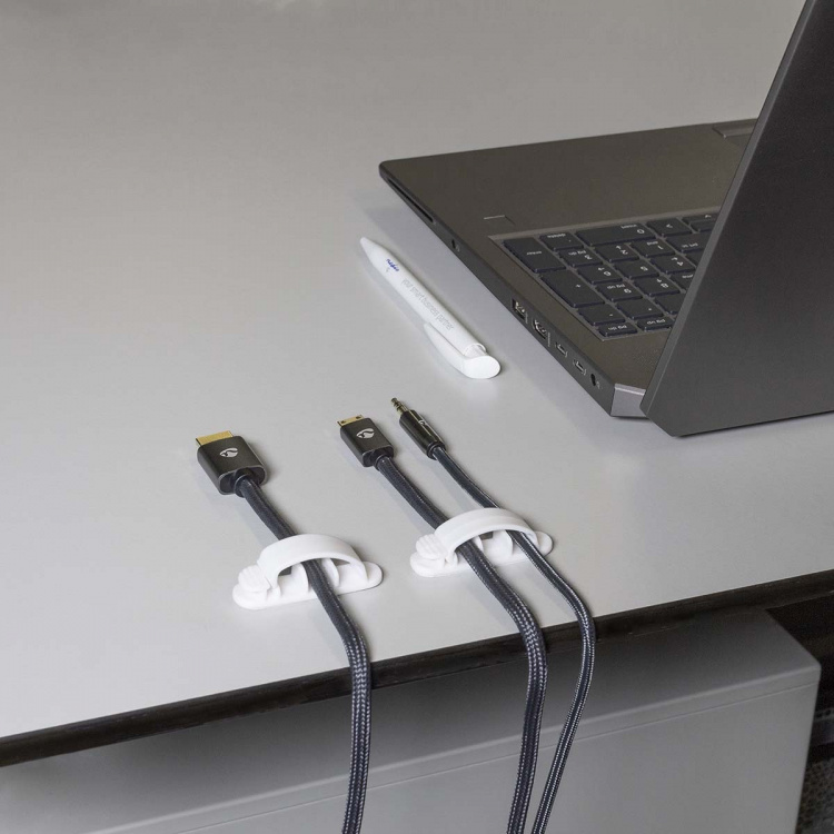 Nedis Johdotusjärjestelmä | Kaapeli Clip | Kiinni | 3 kpl | Paikkojen määrä: 3 Paikkaa | Suurin kaapelin paksuus: 7.5 mm | Polypropylene | Valkoinen Nedis Johdotusjärjestelmä | Kaapeli Clip | Kiinni | 3 kpl | Paikkojen määrä: 3 Paikkaa | Suurin kaapelin paksuus: 7.5 mm | Polypropylene | Valkoinen