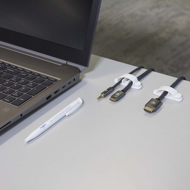 Nedis Johdotusjärjestelmä | Kaapeli Clip | Kiinni | 3 kpl | Paikkojen määrä: 3 Paikkaa | Suurin kaapelin paksuus: 7.5 mm | Polypropylene | Valkoinen Nedis Johdotusjärjestelmä | Kaapeli Clip | Kiinni | 3 kpl | Paikkojen määrä: 3 Paikkaa | Suurin kaapelin paksuus: 7.5 mm | Polypropylene | Valkoinen