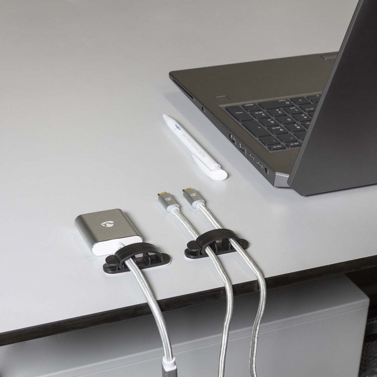 Nedis Johdotusjärjestelmä | Kaapeli Clip | Kiinni | 3 kpl | Paikkojen määrä: 3 Paikkaa | Suurin kaapelin paksuus: 7.5 mm | Polypropylene | Musta Nedis Johdotusjärjestelmä | Kaapeli Clip | Kiinni | 3 kpl | Paikkojen määrä: 3 Paikkaa | Suurin kaapelin paksuus: 7.5 mm | Polypropylene | Musta