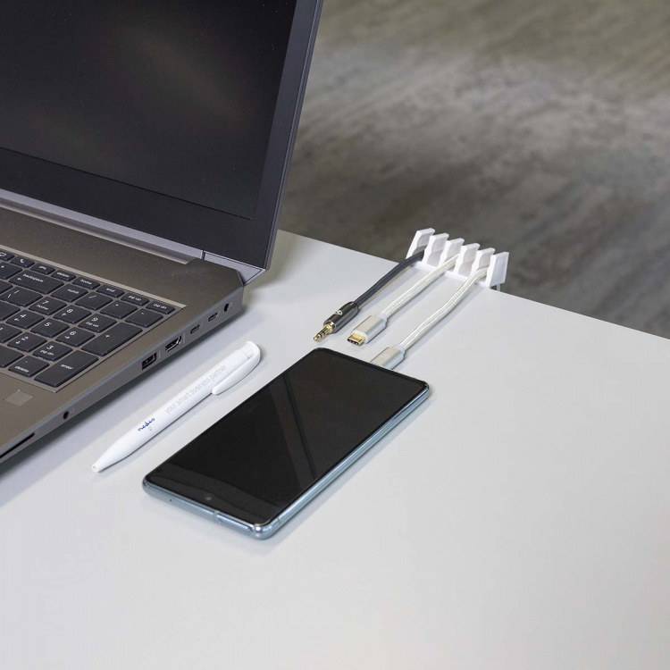 Nedis Johdotusjärjestelmä | Kaapeli Clip | Klikkaa ja Go | 2 kpl | Paikkojen määrä: 5 Paikkaa | Suurin kaapelin paksuus: 7.1 mm | Polypropylene | Valkoinen Nedis Johdotusjärjestelmä | Kaapeli Clip | Klikkaa ja Go | 2 kpl | Paikkojen määrä: 5 Paikkaa | Suurin kaapelin paksuus: 7.1 mm | Polypropylene | Valkoinen