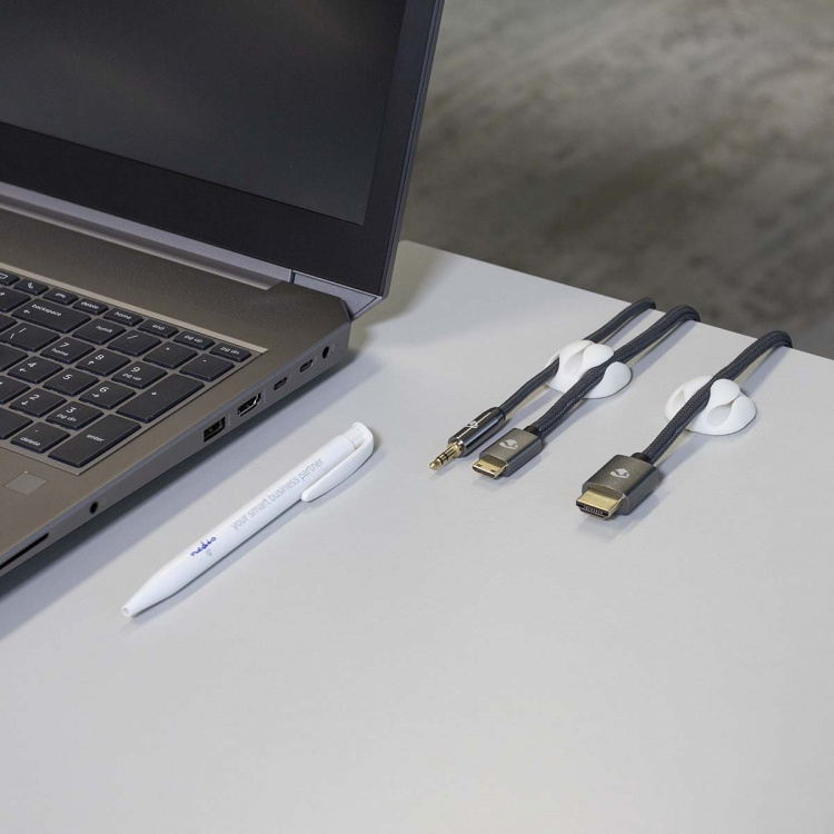 Nedis Johdotusjärjestelmä | Kaapeli Clip | Klikkaa ja Go | 4 kpl | Paikkojen määrä: 3 Paikkaa | Suurin kaapelin paksuus: 5.3 mm | TPE | Valkoinen Nedis Johdotusjärjestelmä | Kaapeli Clip | Klikkaa ja Go | 4 kpl | Paikkojen määrä: 3 Paikkaa | Suurin kaapelin paksuus: 5.3 mm | TPE | Valkoinen