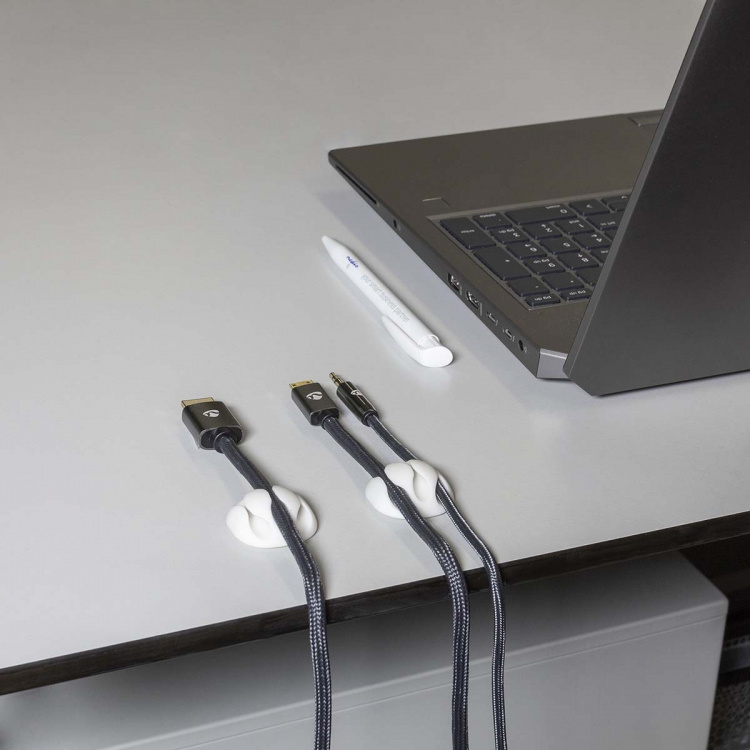 Nedis Johdotusjärjestelmä | Kaapeli Clip | Klikkaa ja Go | 4 kpl | Paikkojen määrä: 3 Paikkaa | Suurin kaapelin paksuus: 5.3 mm | TPE | Valkoinen Nedis Johdotusjärjestelmä | Kaapeli Clip | Klikkaa ja Go | 4 kpl | Paikkojen määrä: 3 Paikkaa | Suurin kaapelin paksuus: 5.3 mm | TPE | Valkoinen