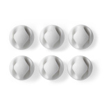 Nedis Johdotusjärjestelmä | Kaapeli Clip | Klikkaa ja Go | 6 kpl | Paikkojen määrä: 2 Paikkaa | Suurin kaapelin paksuus: 5.3 mm | TPE | Valkoinen Nedis Johdotusjärjestelmä | Kaapeli Clip | Klikkaa ja Go | 6 kpl | Paikkojen määrä: 2 Paikkaa | Suurin kaapelin paksuus: 5.3 mm | TPE | Valkoinen