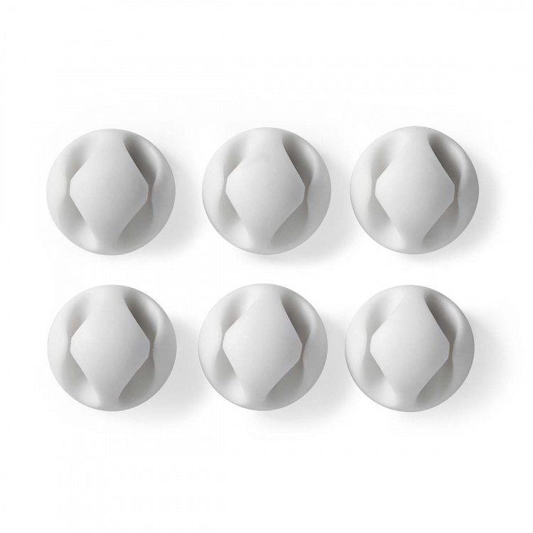 Nedis Johdotusjärjestelmä | Kaapeli Clip | Klikkaa ja Go | 6 kpl | Paikkojen määrä: 2 Paikkaa | Suurin kaapelin paksuus: 5.3 mm | TPE | Valkoinen Nedis Johdotusjärjestelmä | Kaapeli Clip | Klikkaa ja Go | 6 kpl | Paikkojen määrä: 2 Paikkaa | Suurin kaapelin paksuus: 5.3 mm | TPE | Valkoinen