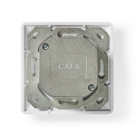 Nedis Verkon seinärasia | Flush Mount | 2-Porttinen port(s) | CAT6 | Suora | Naaras | Kullattu | PVC | Valkoinen | Laatikko Nedis Verkon seinärasia | Flush Mount | 2-Porttinen port(s) | CAT6 | Suora | Naaras | Kullattu | PVC | Valkoinen | Laatikko