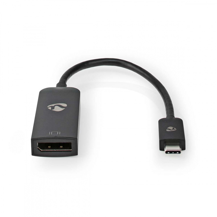 Nedis USB-C™ Sovitin | USB 3.2 Gen 1 | USB-C™ Uros | DisplayPort Naaras | 8K@30Hz | 0.20 m | Pyöreä | Niklattu | PVC | Musta | Laatikko Nedis USB-C™ Sovitin | USB 3.2 Gen 1 | USB-C™ Uros | DisplayPort Naaras | 8K@30Hz | 0.20 m | Pyöreä | Niklattu | PVC | Musta | Laatikko